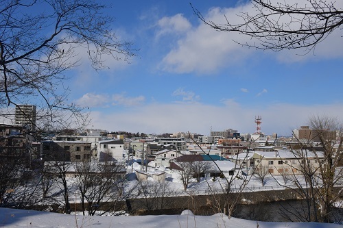 積雪量は札幌のほぼ半分。除雪の負担がとても少ない。