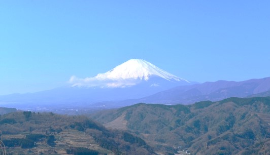 山北町からの望む霊峰富士
