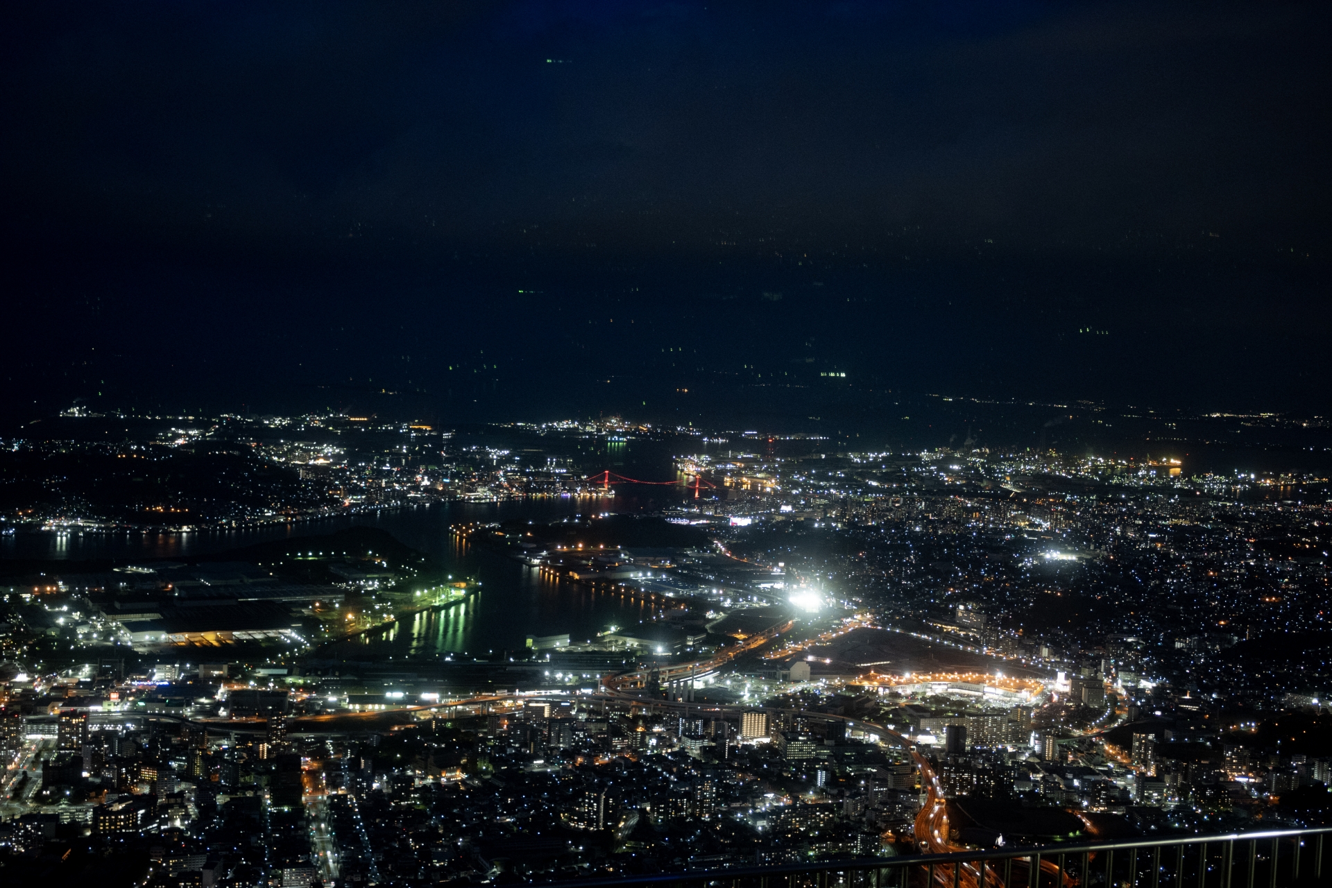 日本新三大夜景都市に選ばれた福岡県北九州市の夜景