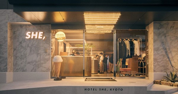 HOTEL SHE KYOTO 内装