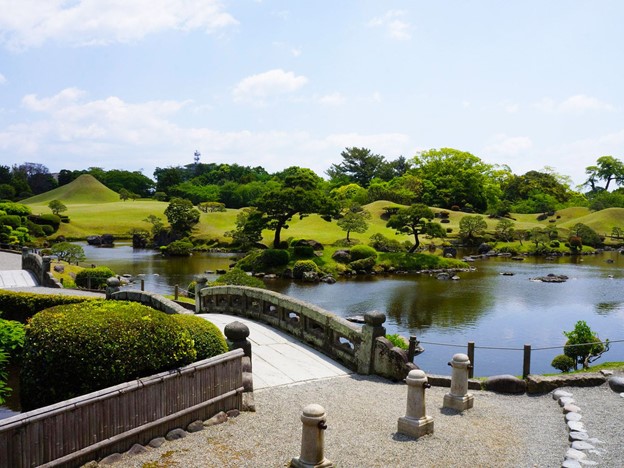 水前寺成趣園の景色