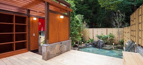 元湯 環翠楼 別館(塔ノ沢)の露天風呂